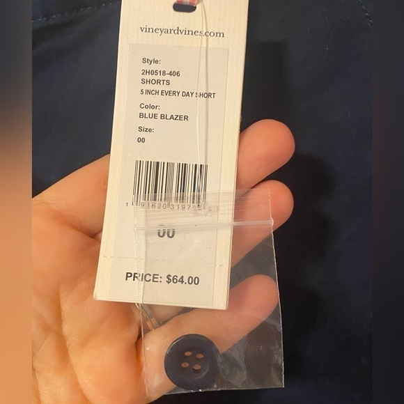 New Vineyard Vines Womens Navy Blue Chino Shorts Dayboat - Picture 3 of 5